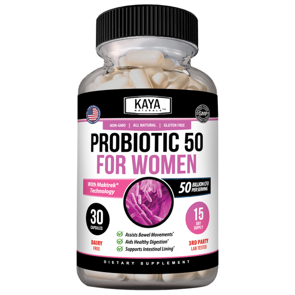 Women’s Probiotic 50 Billion CFU – Daily Gut & Feminine Balance Support – Prebiotics + Probiotics for Digestive Health