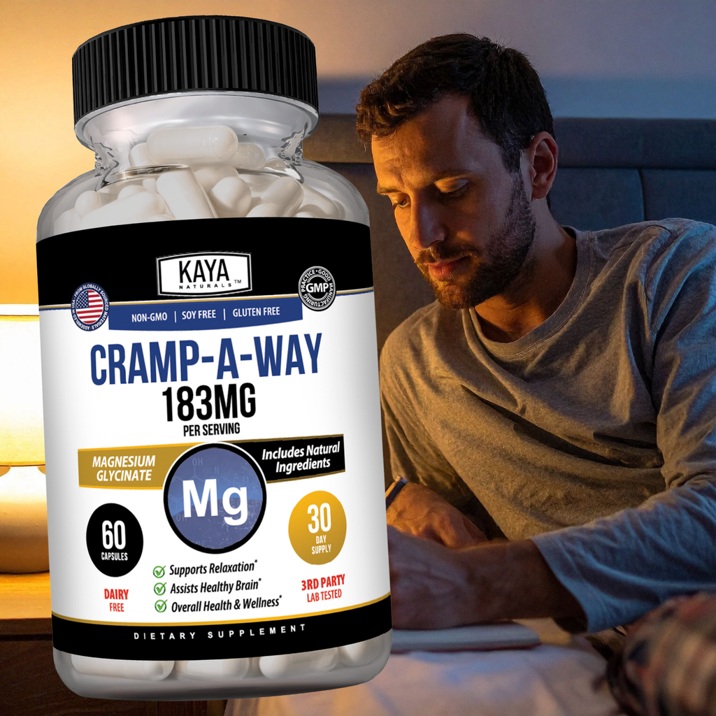 Cramp-A-Way Magnesium Glycinate – Relaxation & Monthly Comfort Support