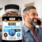 Neuro Brain & Focus – Memory, Focus & Mental Clarity Support – Daily Cognitive Wellness Formula – Energy & Concentration Support