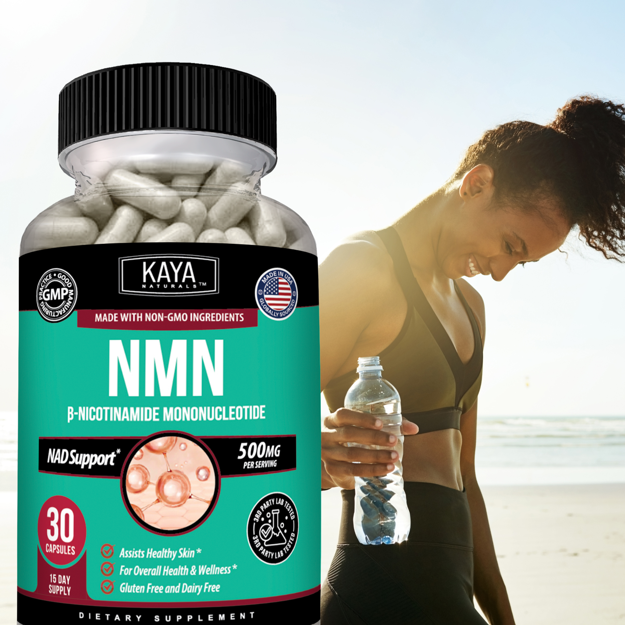 NMN Cellular Energy Support – Nicotinamide Mononucleotide for NAD+ Levels, Healthy Aging and Daily Vitality