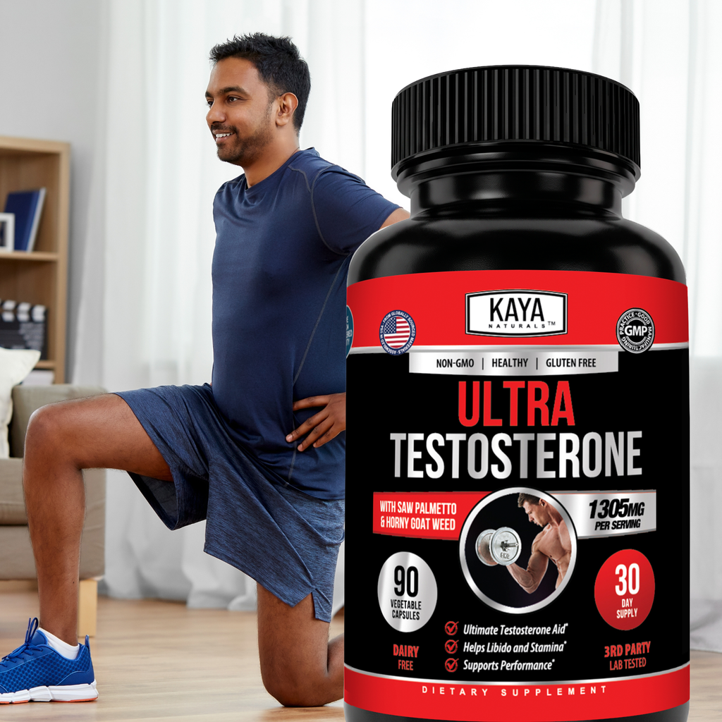 Ultra Testosterone Support for Men – Energy, Strength & Vitality Formula – Daily Performance & Endurance Support