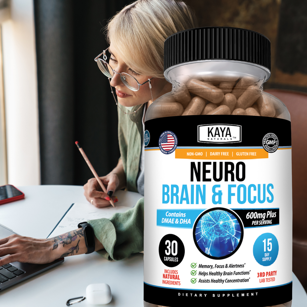 Neuro Brain & Focus – Memory, Focus & Mental Clarity Support – Daily Cognitive Wellness Formula – Energy & Concentration Support