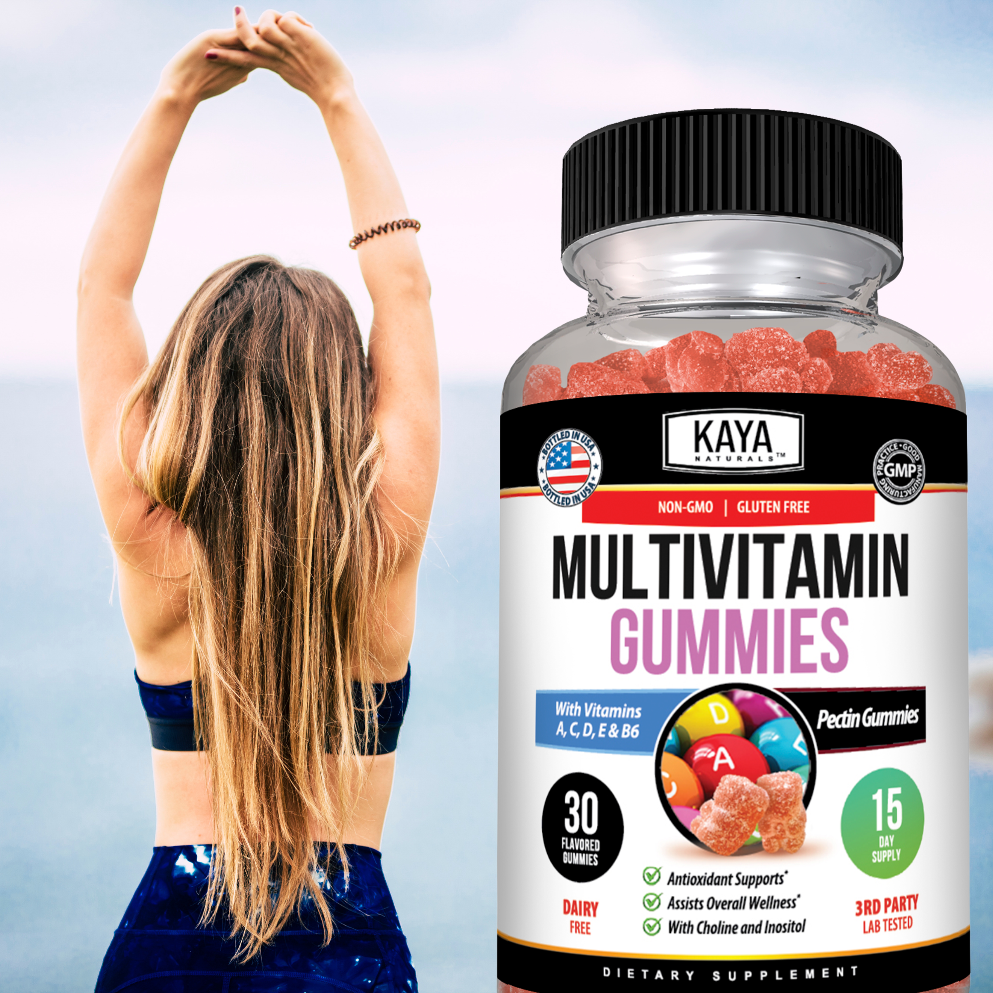 Kaya Naturals Multivitamin Gummies Daily Wellness Support