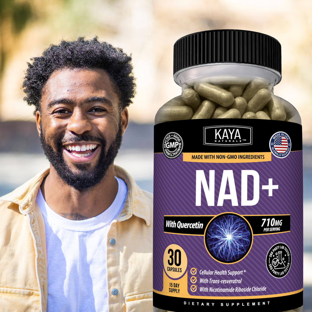 NAD+ Cellular Energy Support – Nicotinamide Riboside, Resveratrol, Quercetin & Absorption Blend for Healthy Aging & Vitality