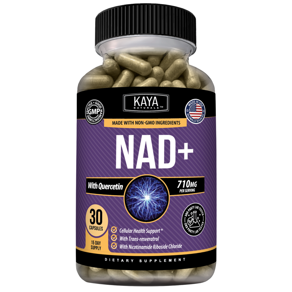 NAD+ Cellular Energy Support – Nicotinamide Riboside, Resveratrol, Quercetin & Absorption Blend for Healthy Aging & Vitality