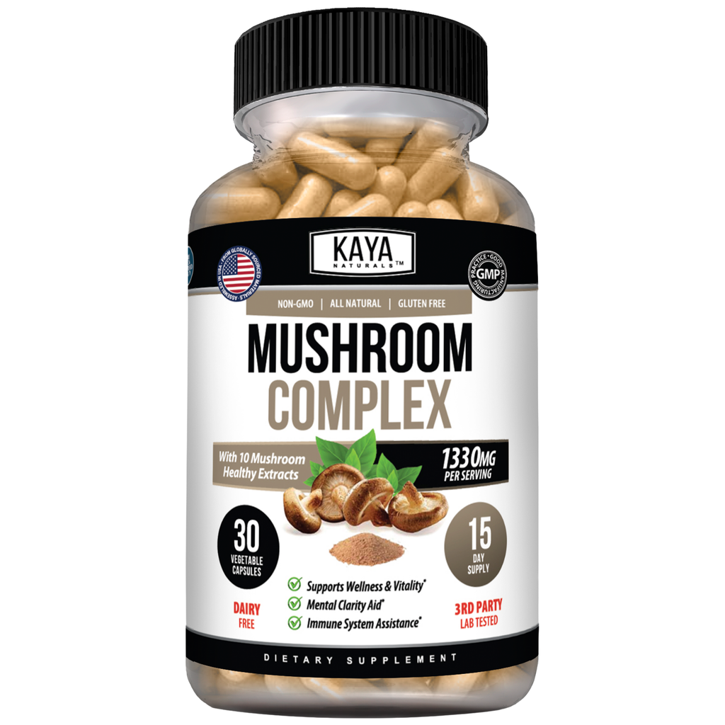 Mushroom Complex – Immune & Cognitive Support – Energy, Focus & Daily Wellness Blend – Multi Mushroom Formula