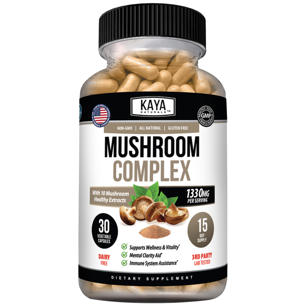 Mushroom Complex – Immune & Cognitive Support – Energy, Focus & Daily Wellness Blend – Multi Mushroom Formula