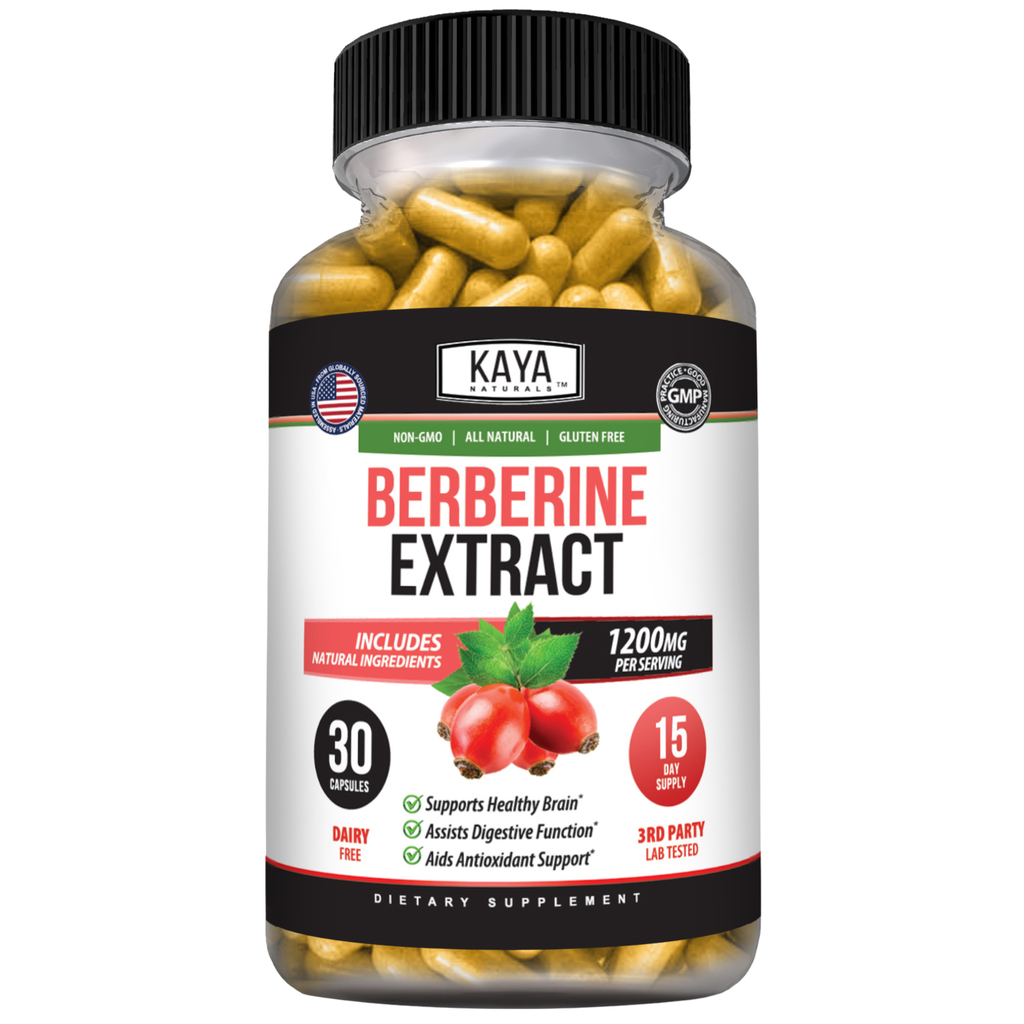 Berberine Extract – Metabolic Support Supplement – Daily Wellness & Balance – 1200mg Per Serving
