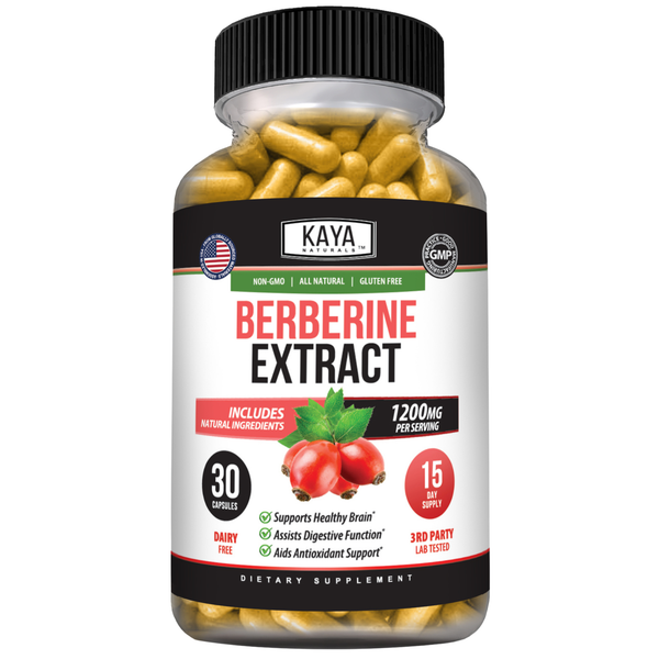 Berberine Extract – Metabolic Support Supplement – Daily Wellness & Balance – 1200mg Per Serving