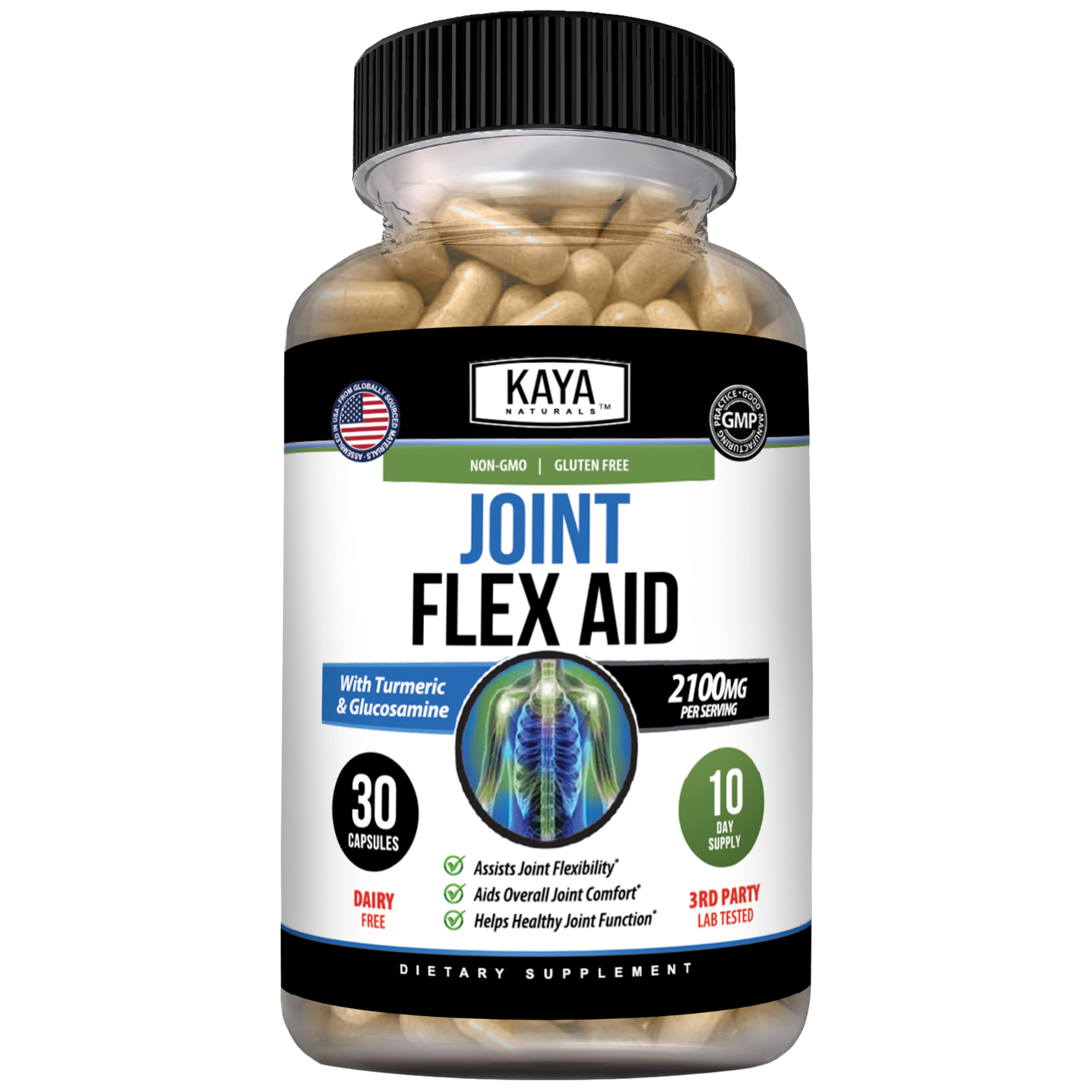 Joint Flex Aid – Joint Support Supplement – Mobility & Flexibility Support – Daily Wellness Formula