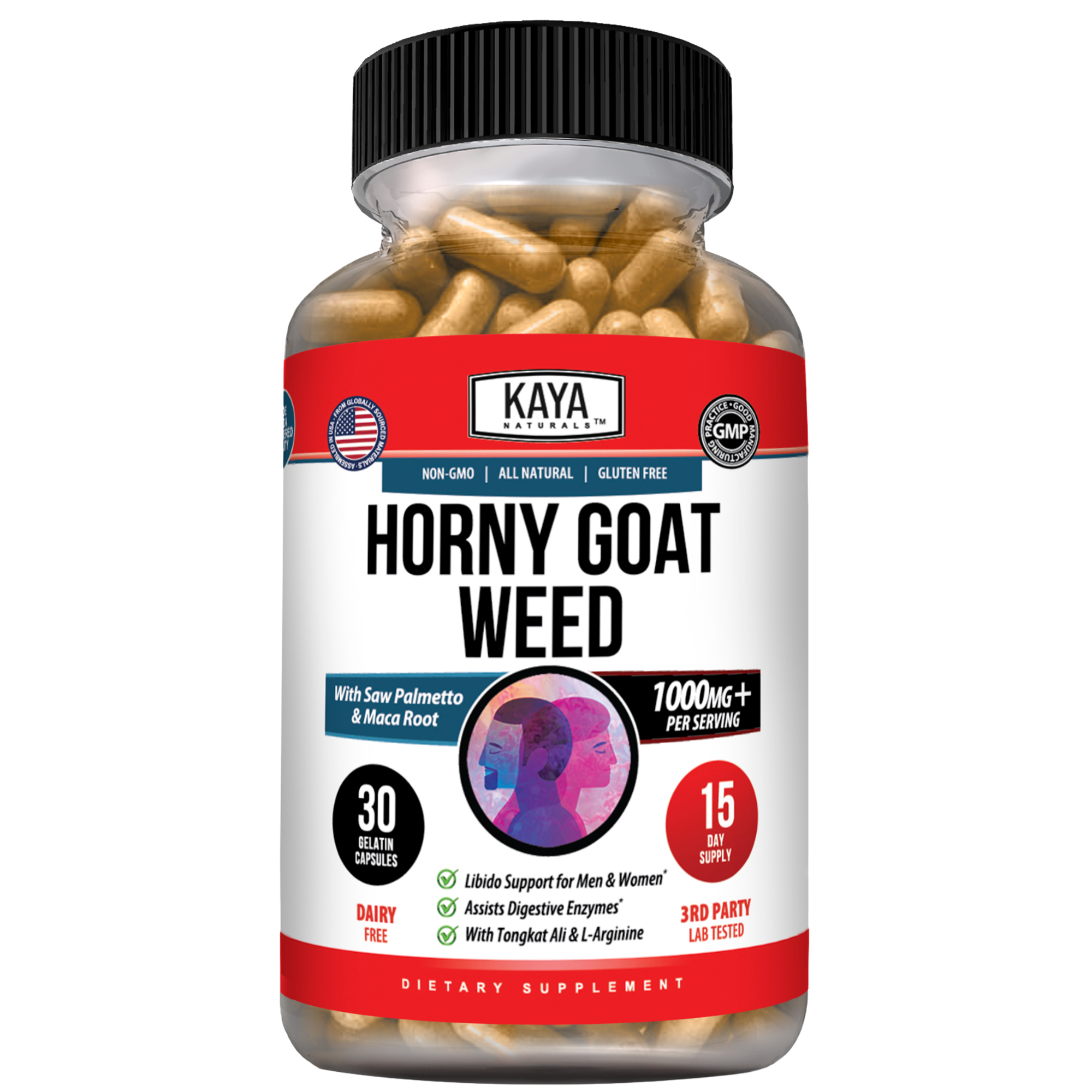 Horny Goat Weed – Men’s Vitality & Energy Support Supplement – Daily Wellness Formula