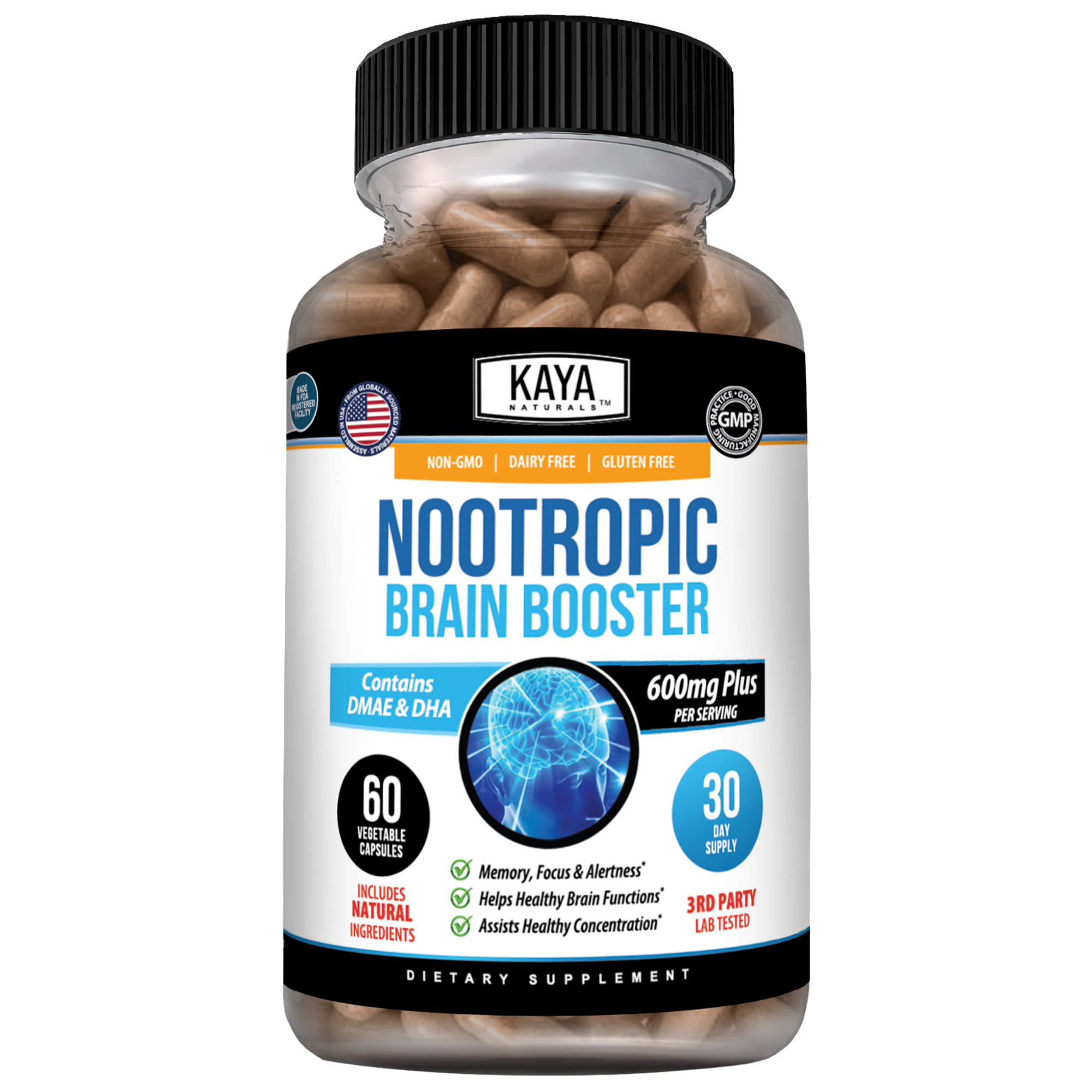 Nootropic Brain Booster – Focus, Memory & Cognitive Support