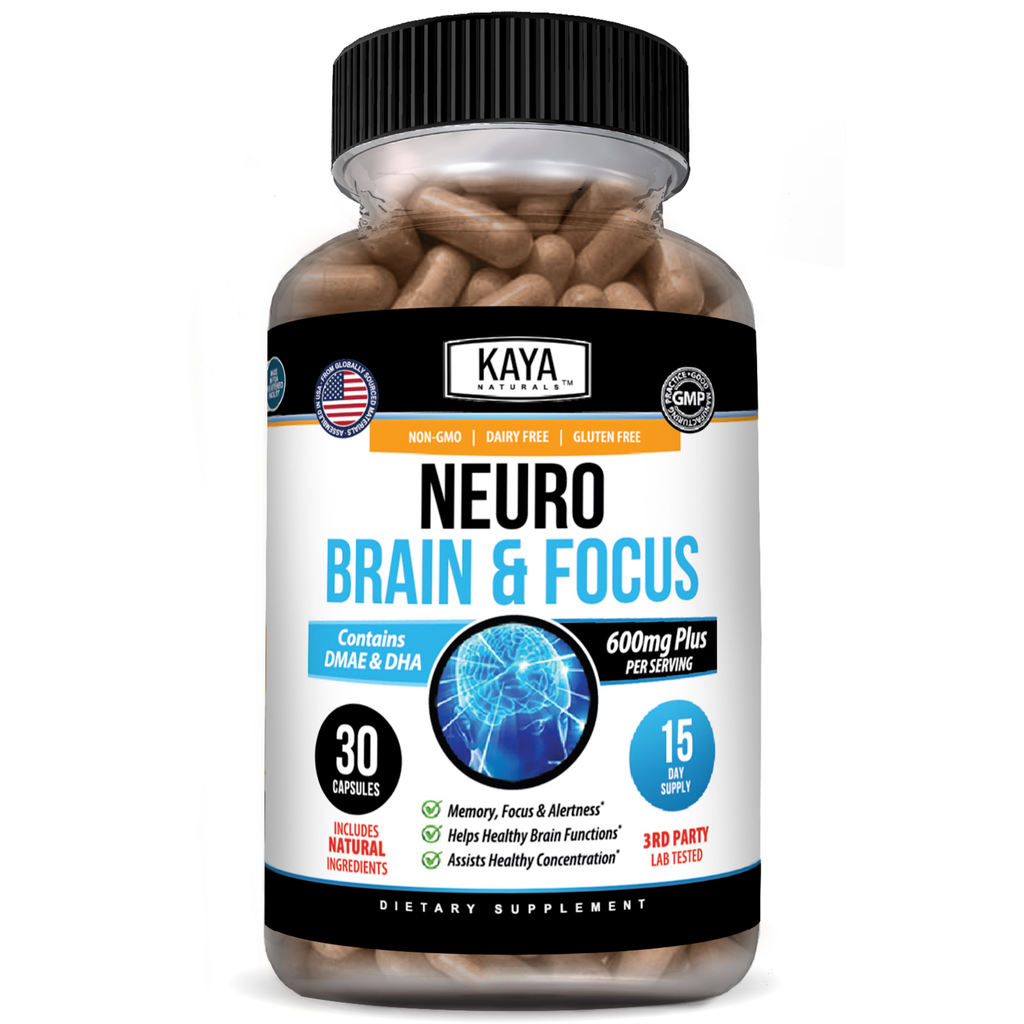 Neuro Brain & Focus – Memory, Focus & Mental Clarity Support – Daily Cognitive Wellness Formula – Energy & Concentration Support