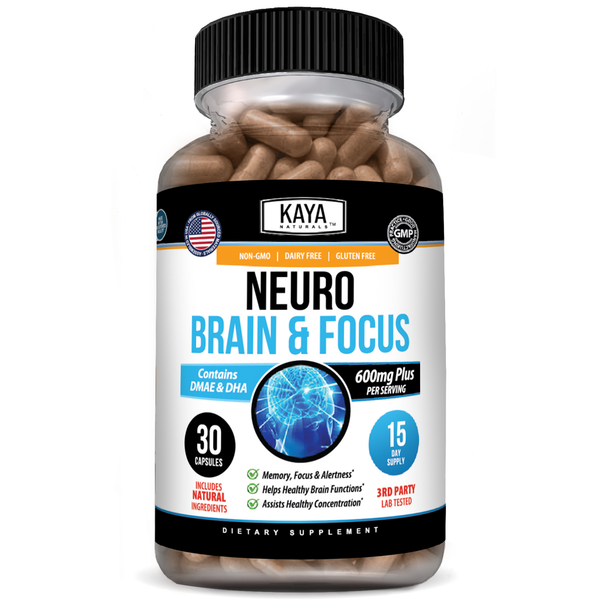 Neuro Brain & Focus – Memory, Focus & Mental Clarity Support – Daily Cognitive Wellness Formula – Energy & Concentration Support
