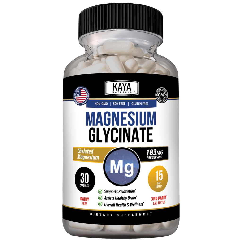 Magnesium Glycinate – Highly Absorbable Magnesium Supplement for Muscle, Relaxation & Daily Wellness Support