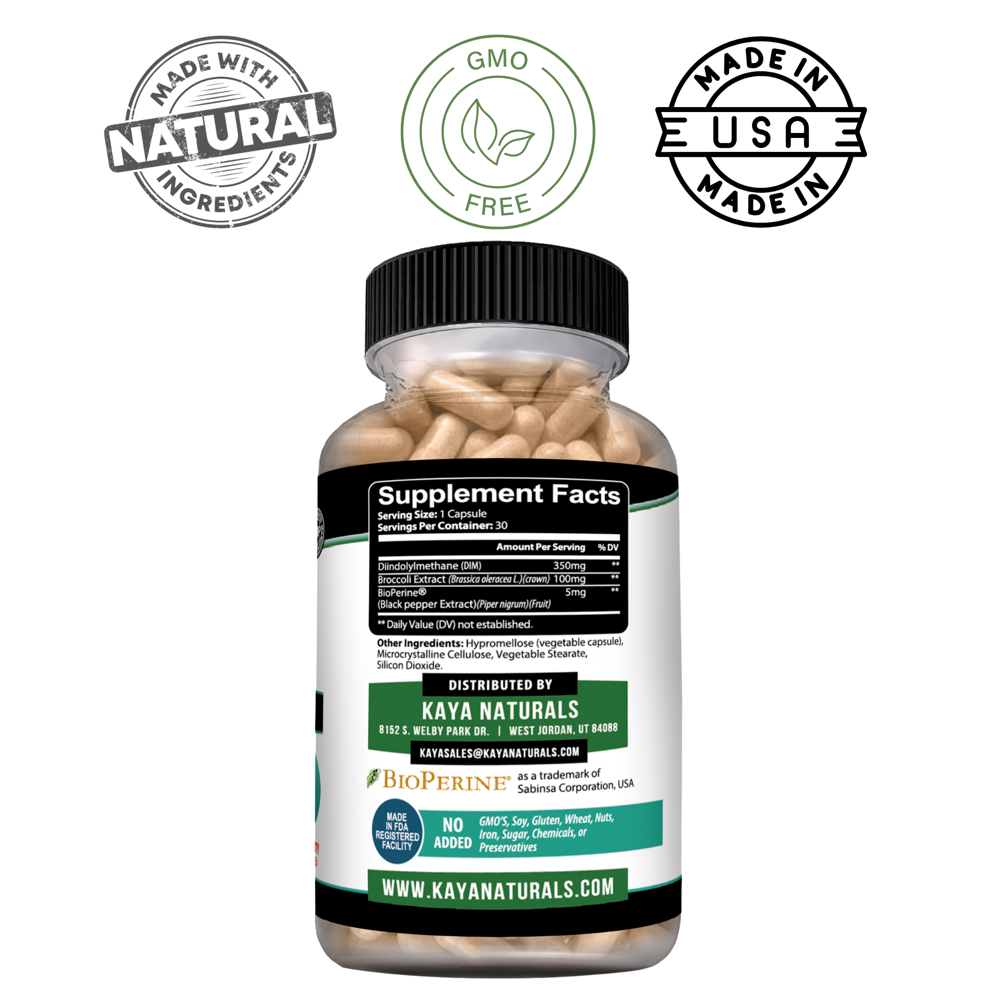DIM Supplement – Hormonal Balance Support for Women & Men – Daily Wellness Formula