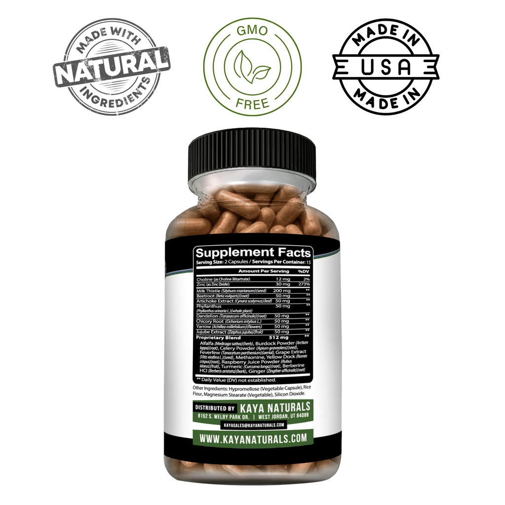 Liver Support – Daily Detox & Cleanse Formula – Liver Health & Digestive Support – Antioxidant Wellness Blend