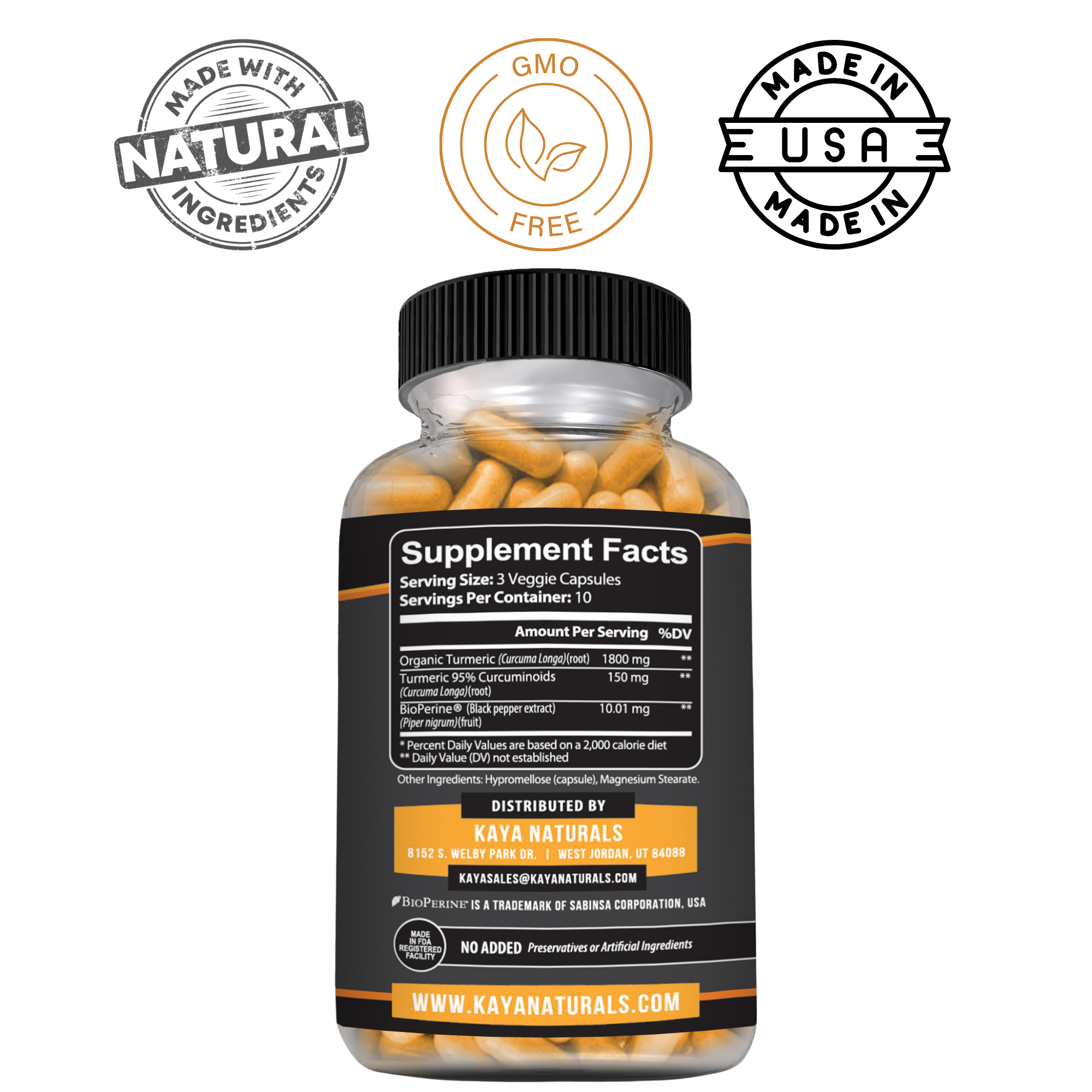 Turmeric Curcumin – Joint & Mobility Support – Daily Balance & Antioxidant Formula – Whole Body Wellness Support