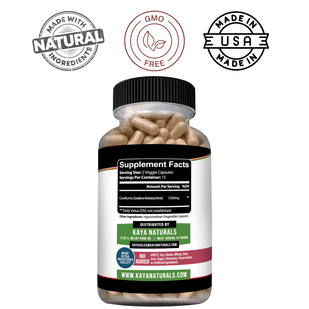 Caralluma Fimbriata – Appetite Support Supplement – Weight Management & Daily Wellness – Plant-Based Formula