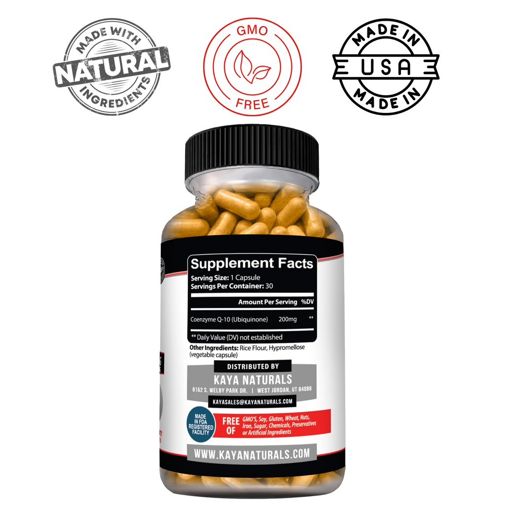 CoQ10 Supplement – Daily Cellular Energy & Heart Wellness Support – Antioxidant Formula for Men & Women