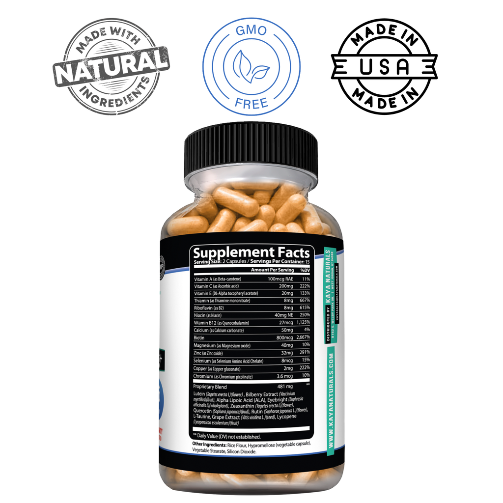 Eye Support Formula – Vision & Eye Health Supplement – Lutein & Zeaxanthin – Daily Wellness