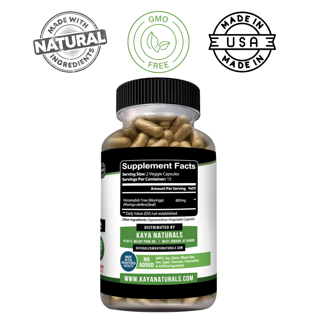 Moringa – Plant-Based Superfood Supplement – Energy & Daily Wellness Support – Nutrient-Rich Formula