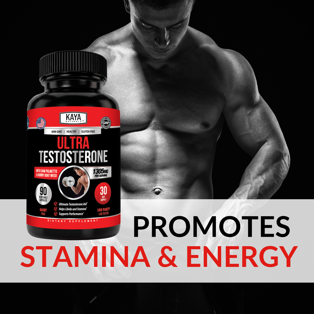 Ultra Testosterone Support for Men – Energy, Strength & Vitality Formula – Daily Performance & Endurance Support
