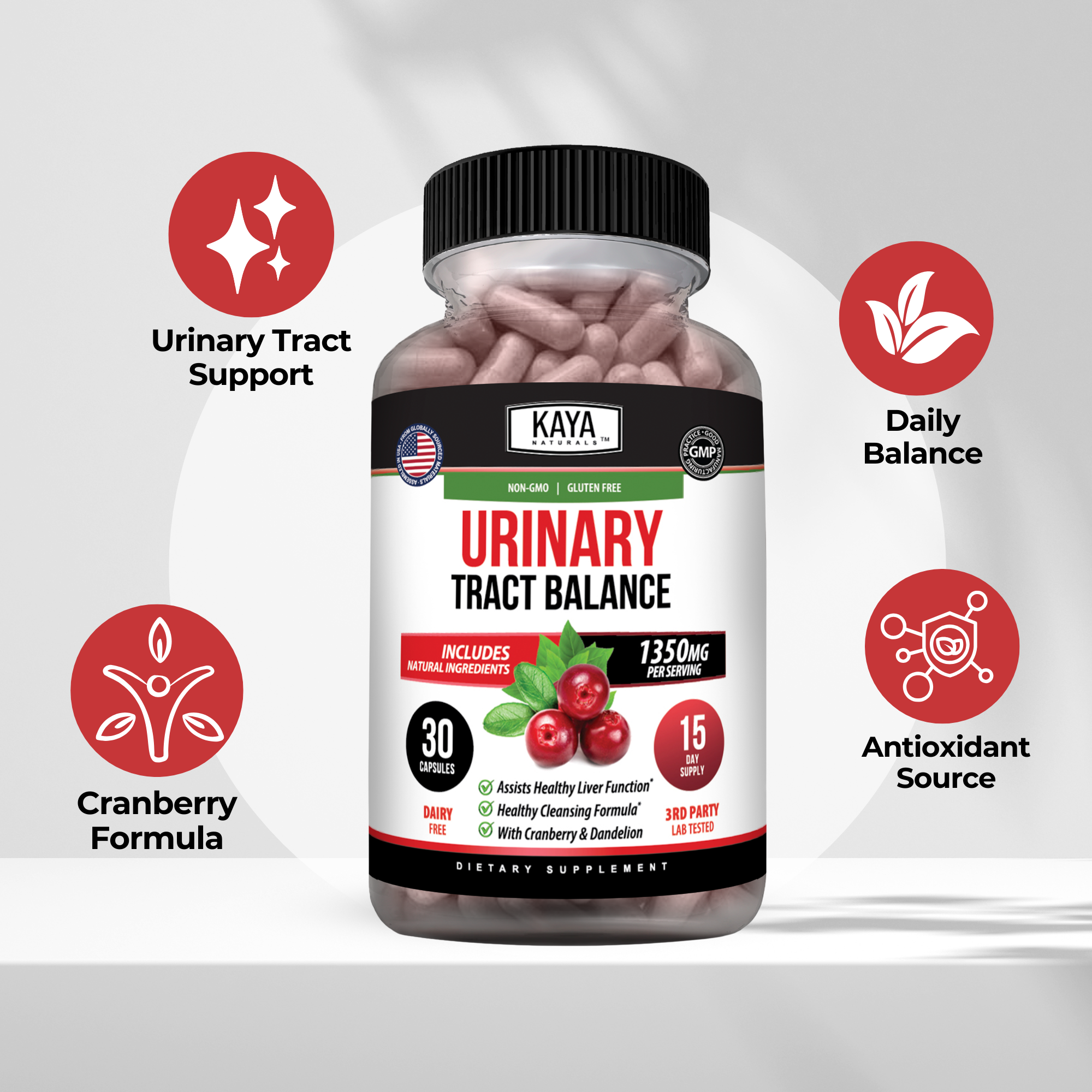 Urinary Tract Balance – Cranberry & D-Mannose Support – Urinary Health & Daily Wellness – Women & Men