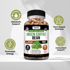 Green Coffee Bean Capsules – Metabolism & Energy Support – Daily Wellness Supplement – Plant-Based Formula