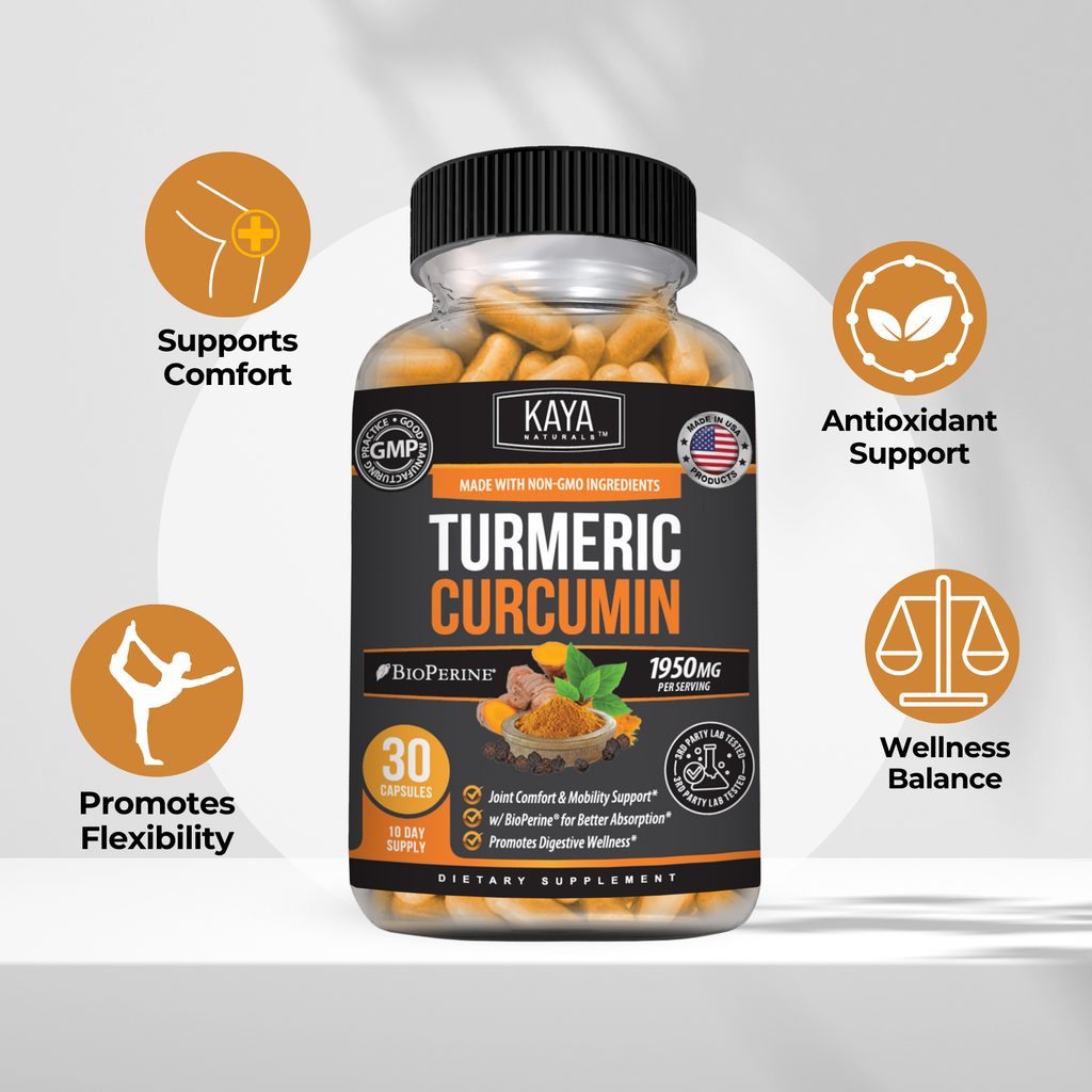 Turmeric Curcumin – Joint & Mobility Support – Daily Balance & Antioxidant Formula – Whole Body Wellness Support