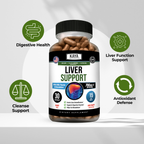 Liver Support – Daily Detox & Cleanse Formula – Liver Health & Digestive Support – Antioxidant Wellness Blend