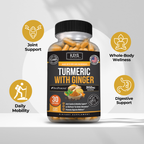 Turmeric with Ginger – Joint & Mobility Support – Daily Inflammation Balance & Antioxidant Formula – Digestive Wellness Support