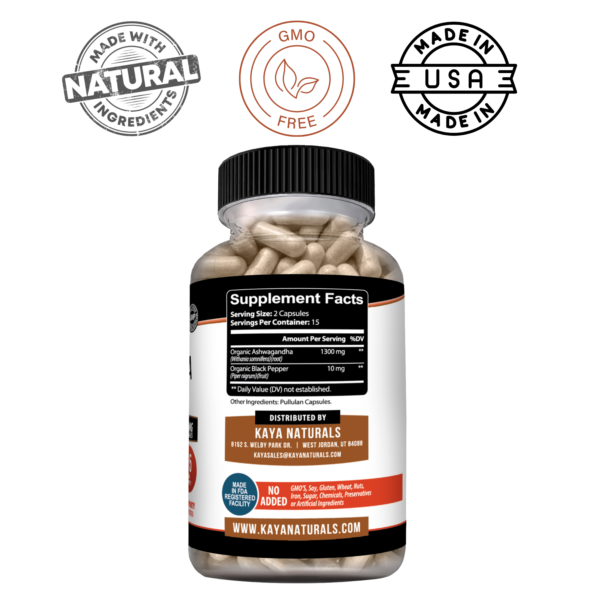 Ashwagandha with Black Pepper – Stress, Mood & Daily Wellness Support