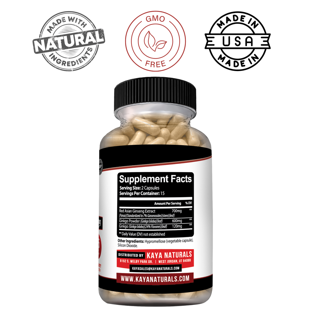 Ginseng + Ginkgo – Memory, Focus & Cognitive Support