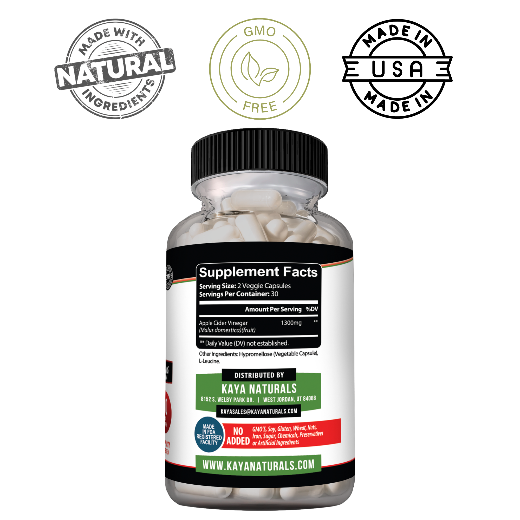 Kaya Naturals Apple Cider Vinegar Daily Lifestyle Support