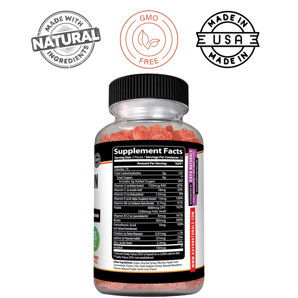 Kaya Naturals Multivitamin Gummies Daily Wellness Support