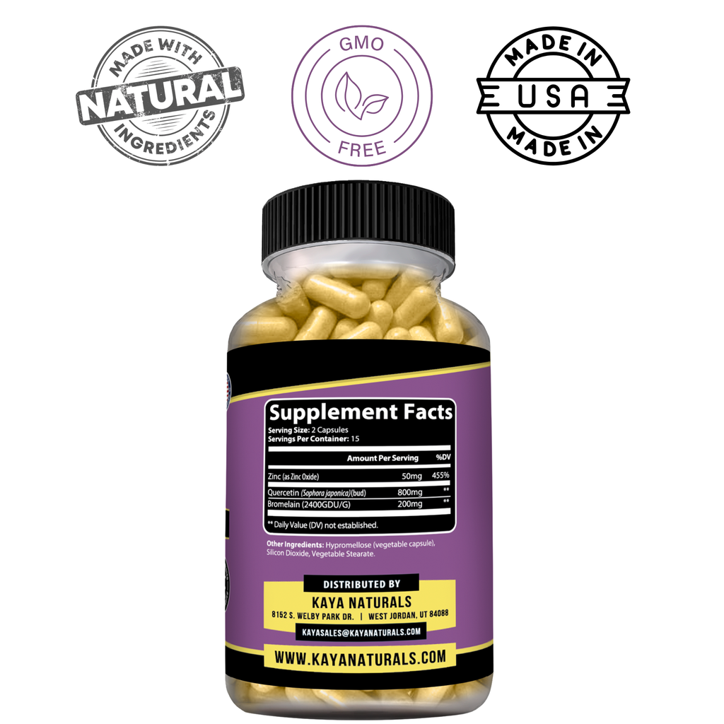 Quercetin Immune Support – Antioxidant Formula for Seasonal Wellness, Cellular Health and Daily Defense