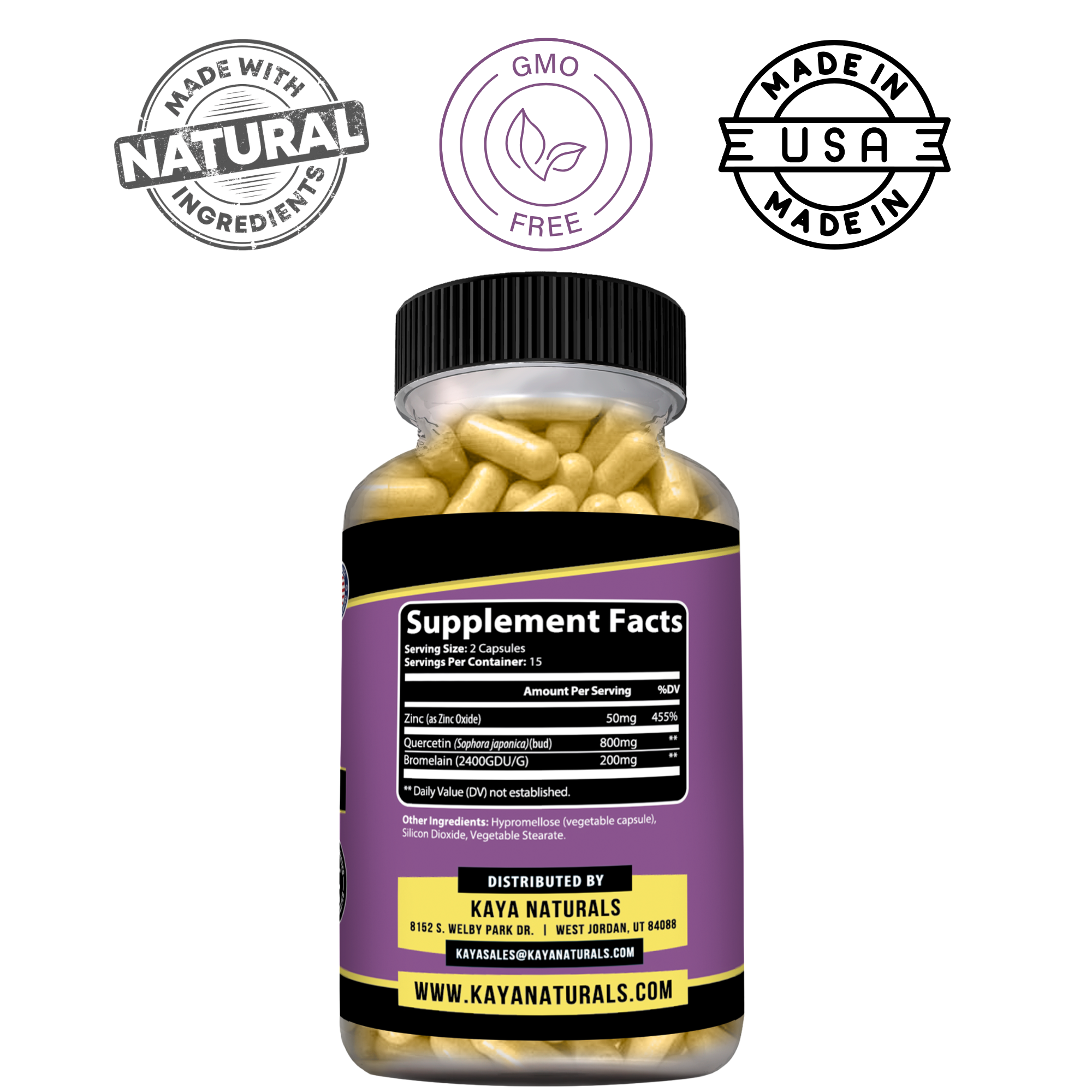 Quercetin Immune Support – Antioxidant Formula for Seasonal Wellness, Cellular Health and Daily Defense