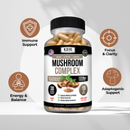 Mushroom Complex – Immune & Cognitive Support – Energy, Focus & Daily Wellness Blend – Multi Mushroom Formula