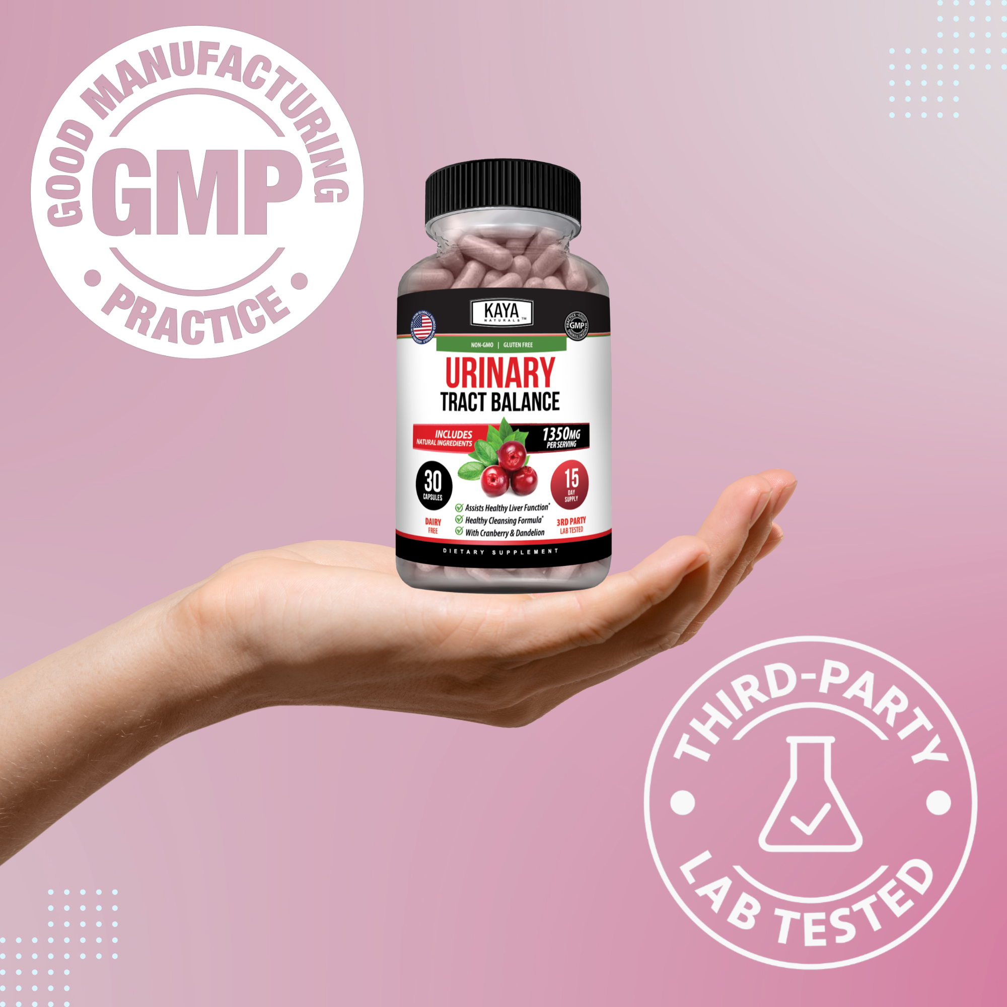 Urinary Tract Balance – Cranberry & D-Mannose Support – Urinary Health & Daily Wellness – Women & Men
