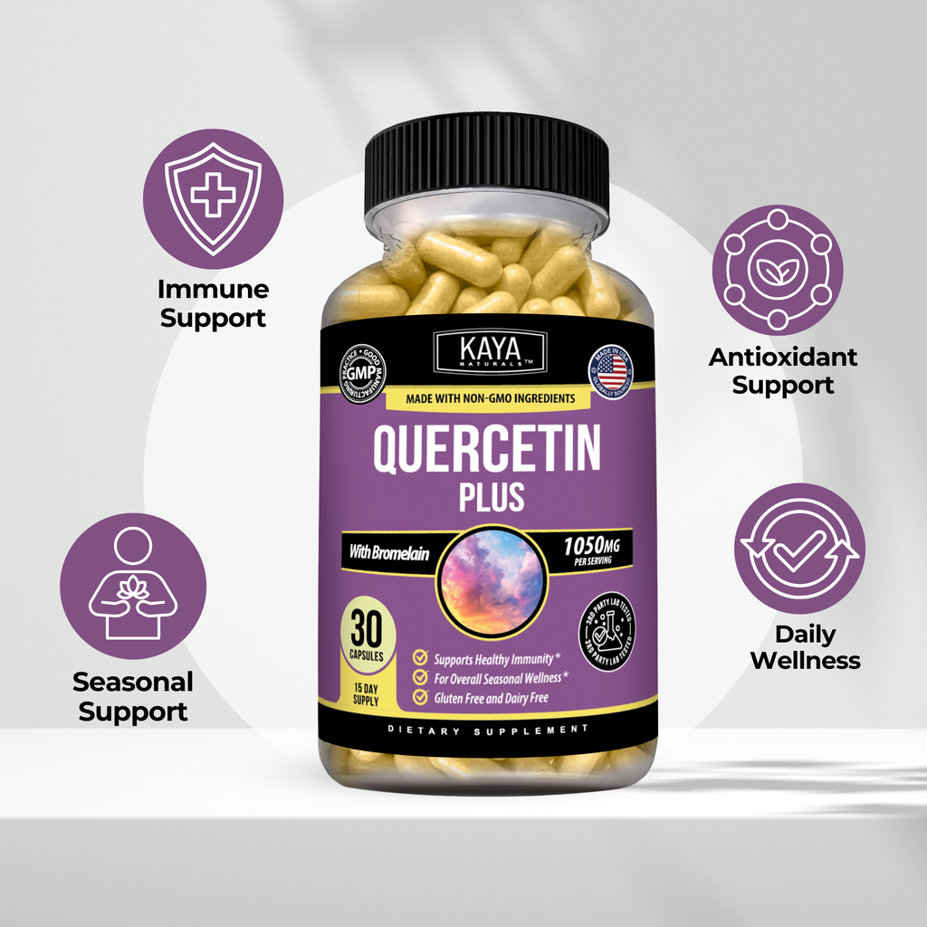 Quercetin Immune Support – Antioxidant Formula for Seasonal Wellness, Cellular Health and Daily Defense