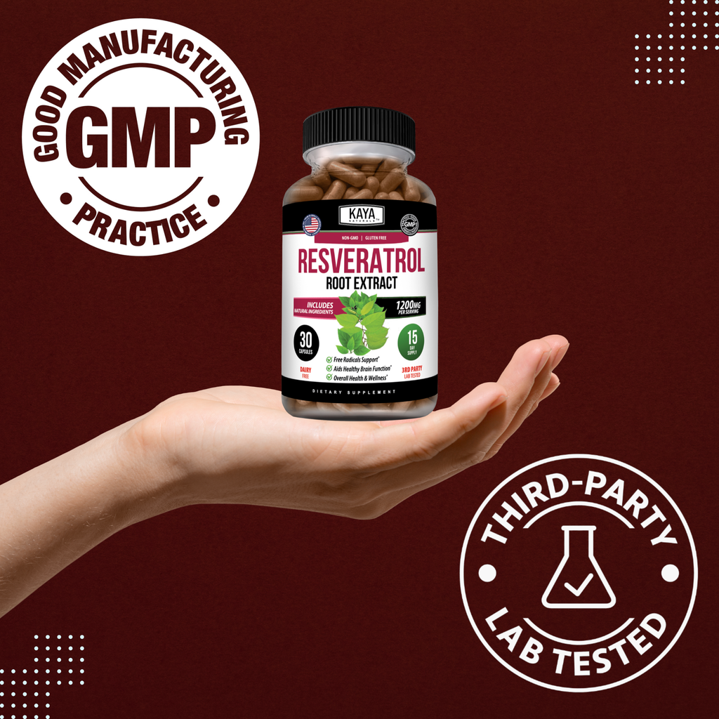 Resveratrol – Antioxidant Support Supplement – Cellular Health & Daily Wellness – Plant-Based Formula