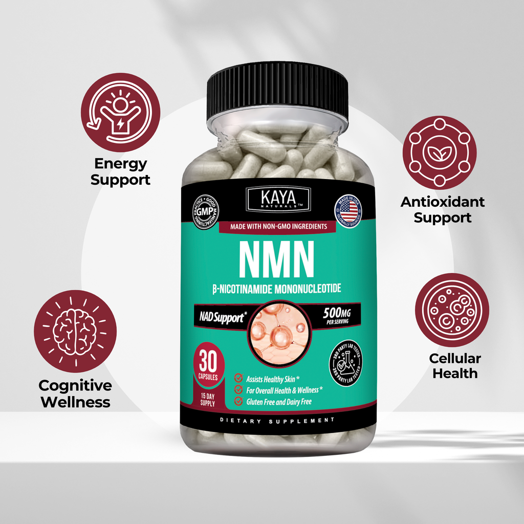 NMN Cellular Energy Support – Nicotinamide Mononucleotide for NAD+ Levels, Healthy Aging and Daily Vitality