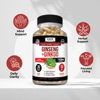 Ginseng + Ginkgo – Memory, Focus & Cognitive Support
