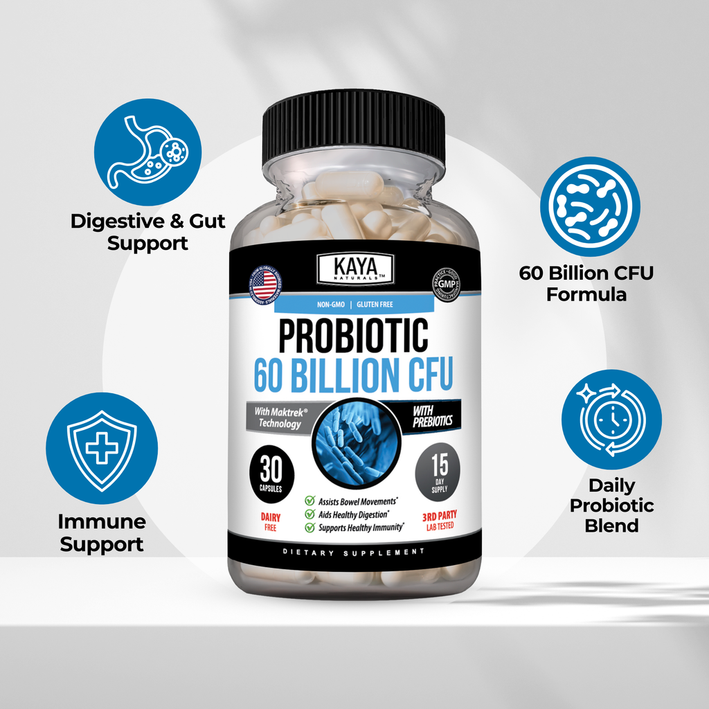 Probiotic 60 Billion CFU – Daily Gut Health & Digestive Support Supplement for Women & Men – Prebiotics + Probiotics (Copy)