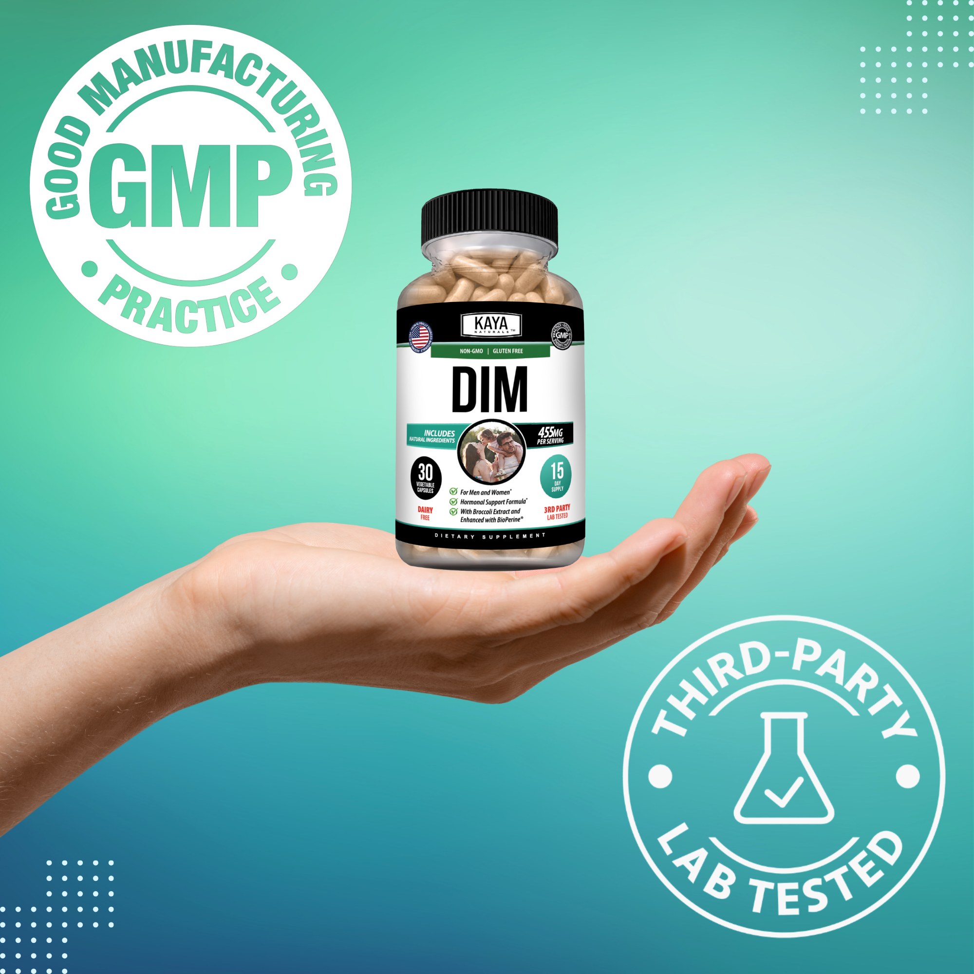 DIM Supplement – Hormonal Balance Support for Women & Men – Daily Wellness Formula