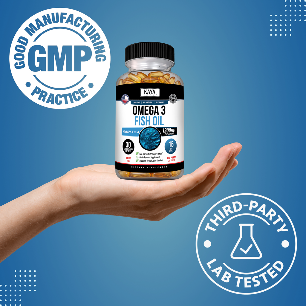 Omega-3 Fish Oil Softgels – EPA & DHA Daily Support – Heart, Brain & Joint Wellness – Easy-to-Swallow Softgels