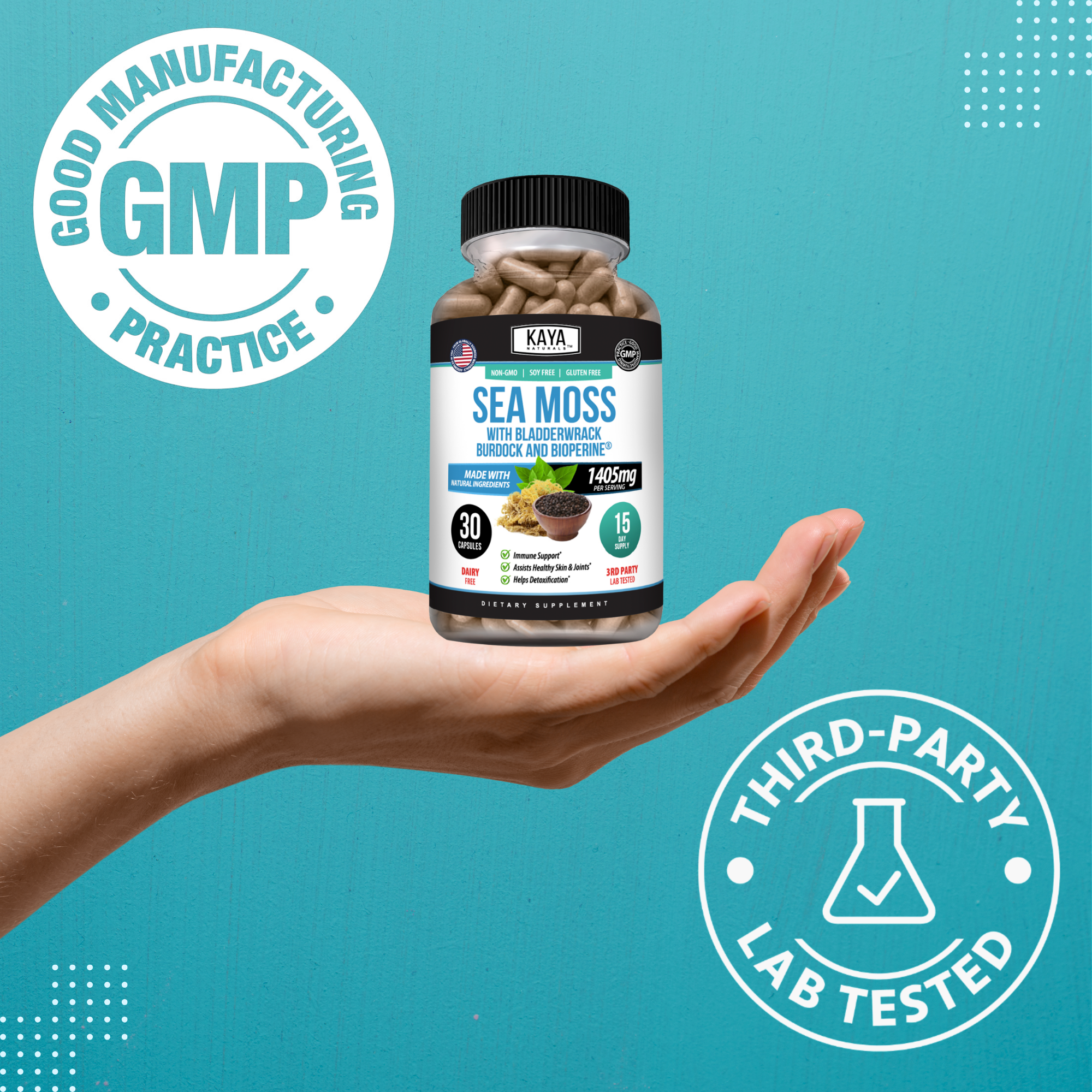 Sea Moss – Mineral-Rich Daily Wellness Supplement – Immune & Vitality Support – Plant-Based Formula