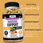 Immune Support Formula – Vitamin C, Zinc, Elderberry and Herbal Blend for Daily Defense and Wellness