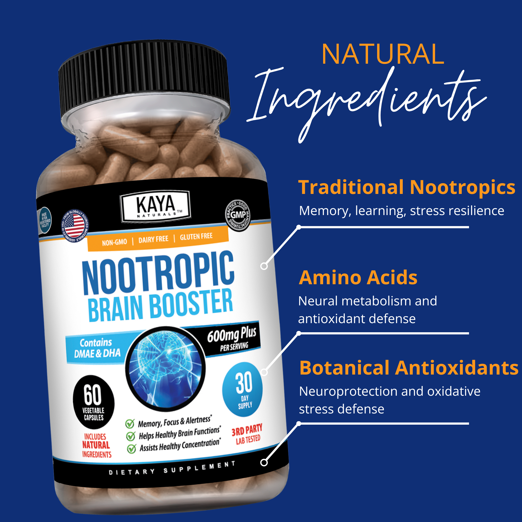Nootropic Brain Booster – Focus, Memory & Cognitive Support